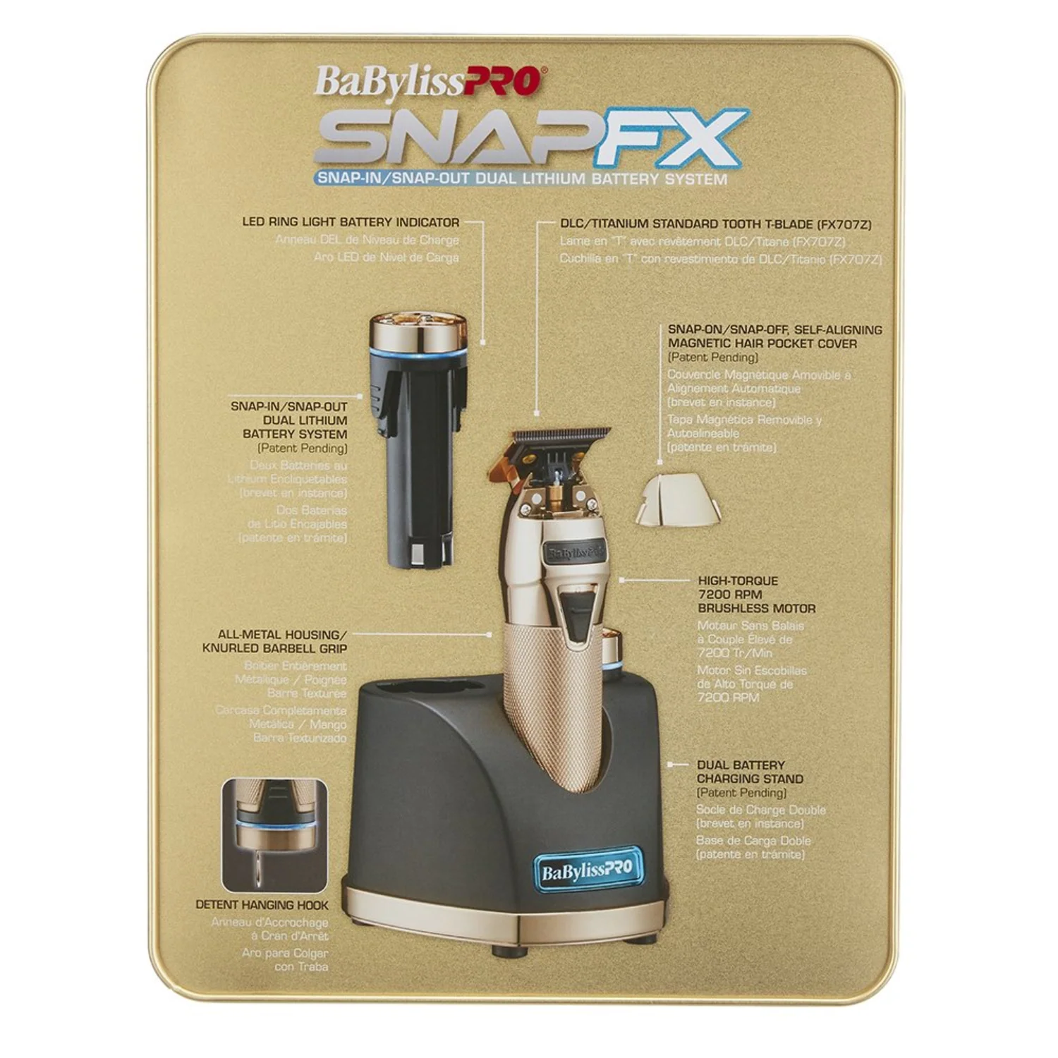 BaBylissPRO SnapFX Gold Trimmer - Image 7