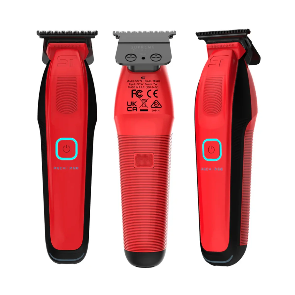 Supreme ST Recharge Trimmer - Red - Image 3